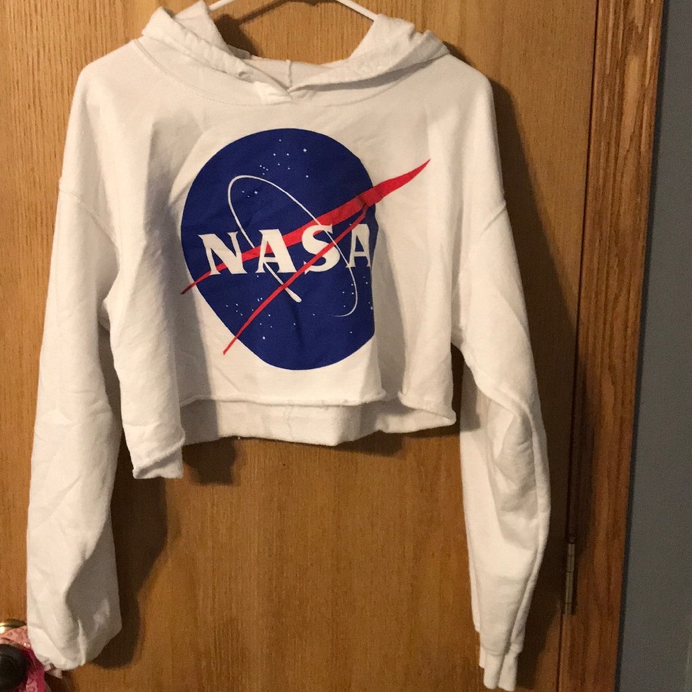 NASA “it is rocket science “ crop top hoodie